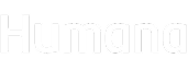 The image shows the word Humana in a bold, sans-serif font with white letters on a light gray background.