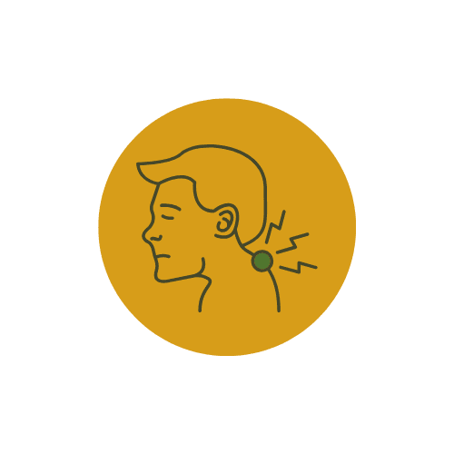 Neck Pain treatment yellow symptoms element